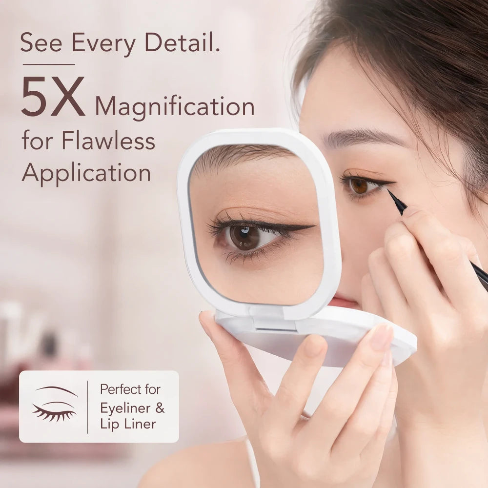 Portable LED Lighted Makeup Mirror